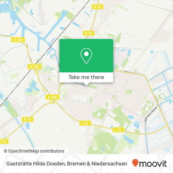 Gaststätte Hilde Doeden, Gasthauskanal 6 26871 Papenburg Karte