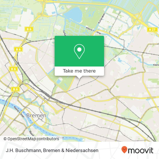 J.H. Buschmann, Otto-Gildemeister-Straße 43 Schwachhausen, 28209 Bremen Karte