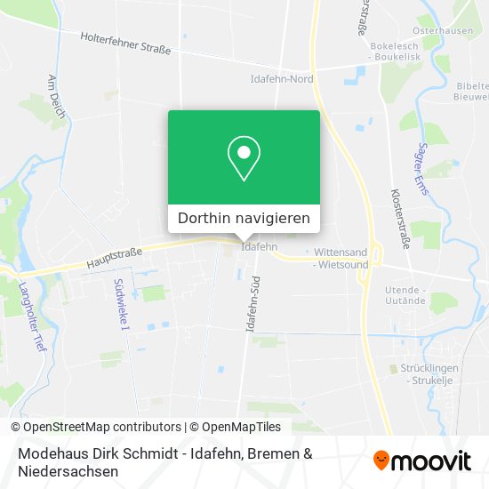 Modehaus Dirk Schmidt - Idafehn Karte