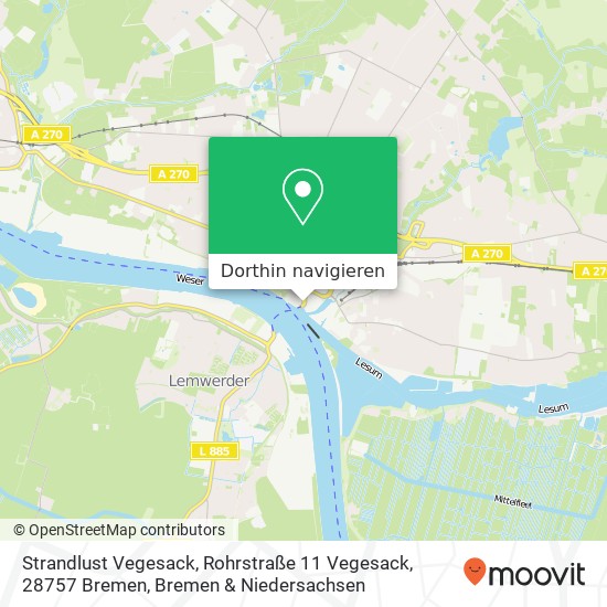 Strandlust Vegesack, Rohrstraße 11 Vegesack, 28757 Bremen Karte