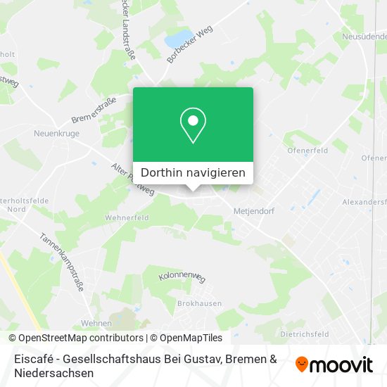 Eiscafé - Gesellschaftshaus Bei Gustav Karte