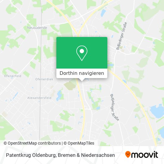 Patentkrug Oldenburg Karte