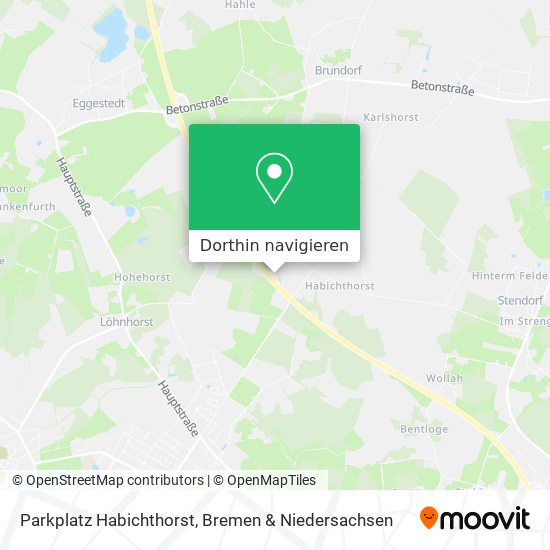 Parkplatz Habichthorst Karte