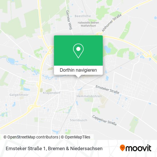 Emsteker Straße 1 Karte