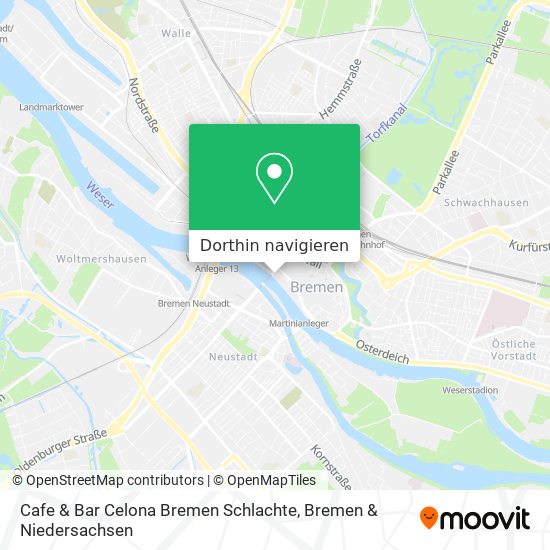 Cafe & Bar Celona Bremen Schlachte Karte