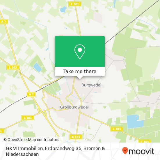 G&M Immobilien, Erdbrandweg 35 Karte