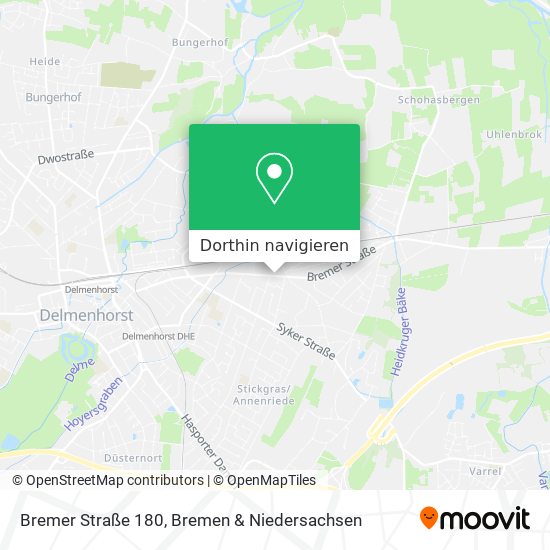 Bremer Straße 180 Karte