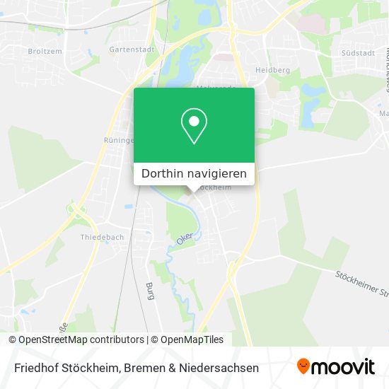 Friedhof Stöckheim Karte
