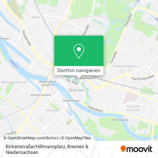Birkenstraße/Hillmannplatz Karte