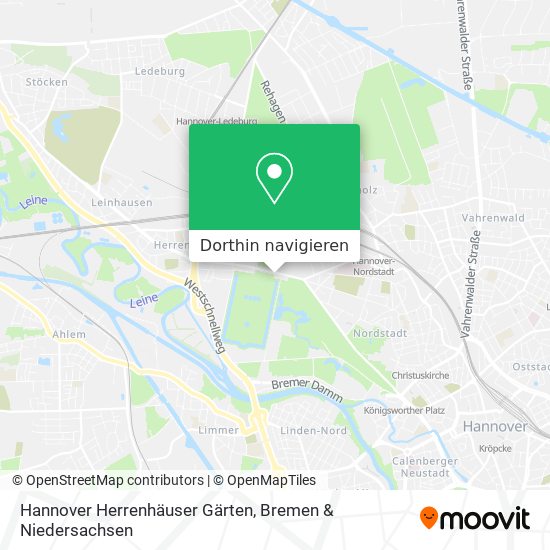 Hannover Herrenhäuser Gärten Karte