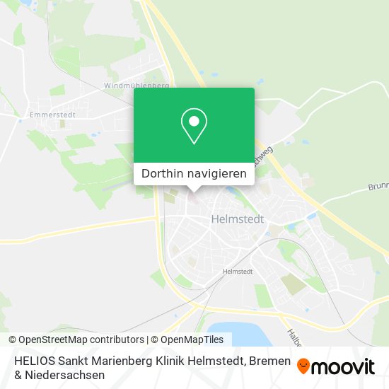 HELIOS Sankt Marienberg Klinik Helmstedt Karte