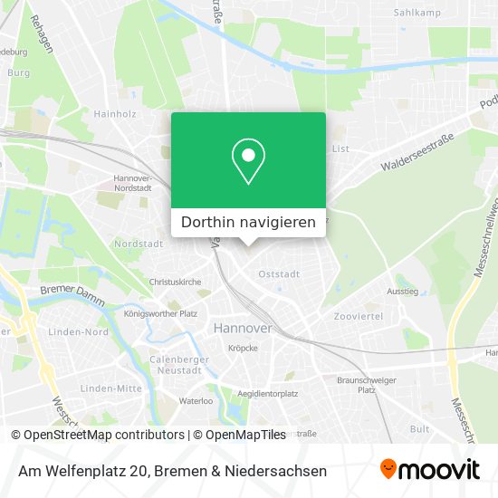Am Welfenplatz 20 Karte
