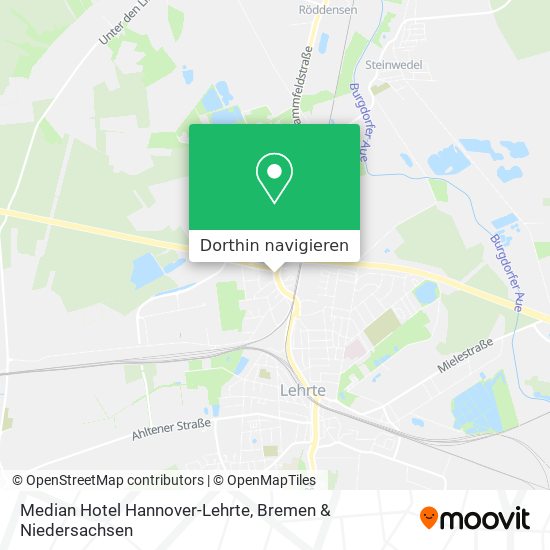 Median Hotel Hannover-Lehrte Karte
