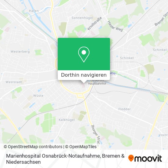 Marienhospital Osnabrück-Notaufnahme Karte