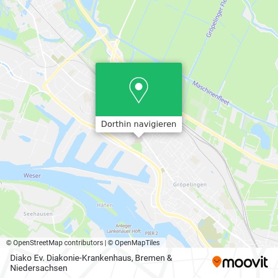 Diako Ev. Diakonie-Krankenhaus Karte