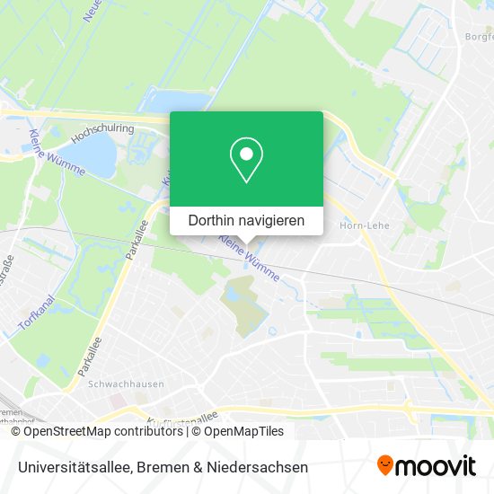 Universitätsallee Karte