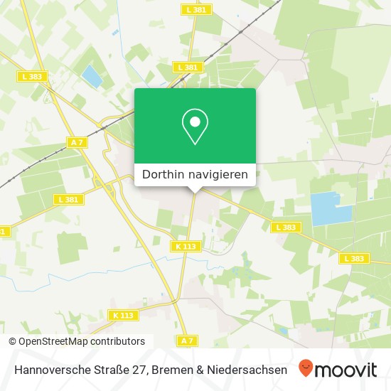 Hannoversche Straße 27, Großburgwedel, 30938 Burgwedel Karte
