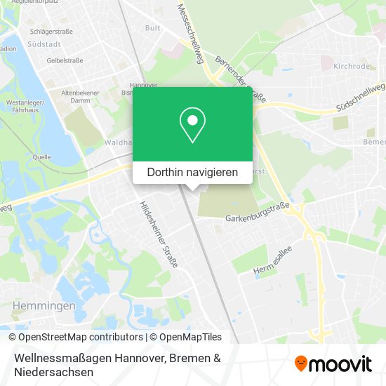 Wellnessmaßagen Hannover Karte