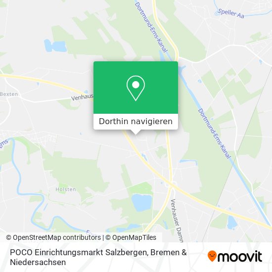 POCO Einrichtungsmarkt Salzbergen Karte
