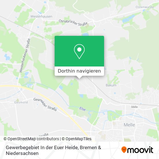 Gewerbegebiet In der Euer Heide Karte