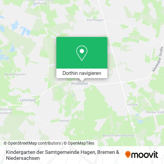 Kindergarten der Samtgemeinde Hagen Karte