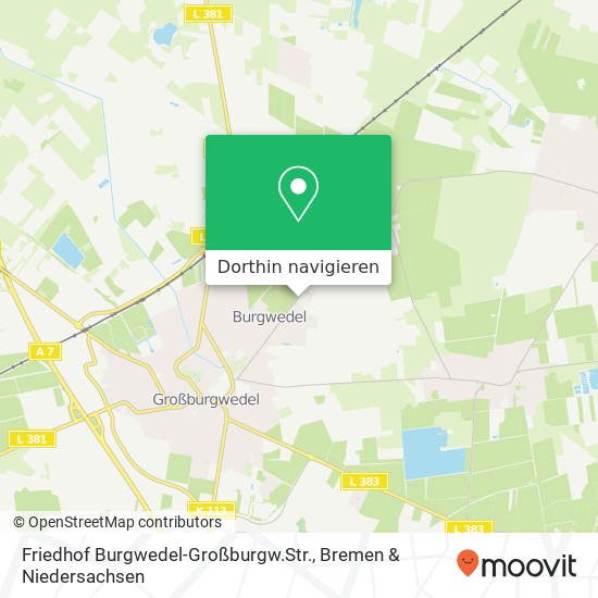 Friedhof Burgwedel-Großburgw.Str. Karte