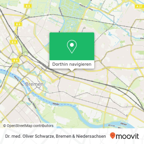Dr. med. Oliver Schwarze, Graf-Moltke-Straße 67 Karte