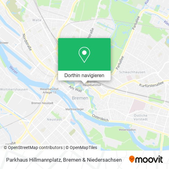 Parkhaus Hillmannplatz Karte