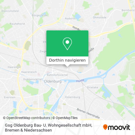 Gsg Oldenburg Bau- U. Wohngesellschaft mbH Karte