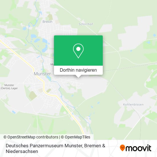 Deutsches Panzermuseum Munster Karte