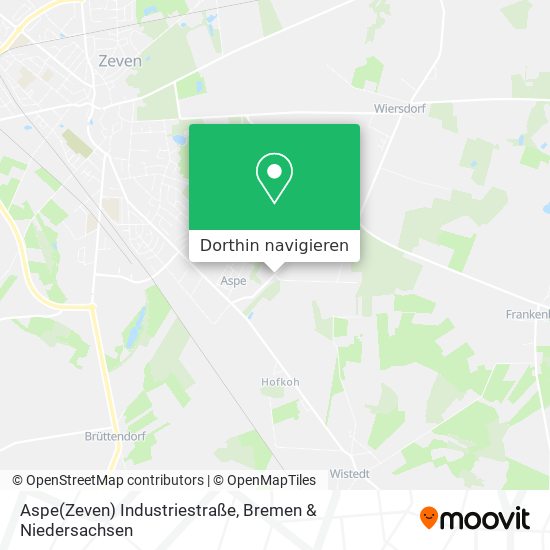 Aspe(Zeven) Industriestraße Karte