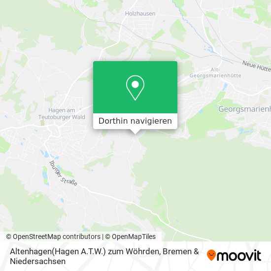 Altenhagen(Hagen A.T.W.) zum Wöhrden Karte
