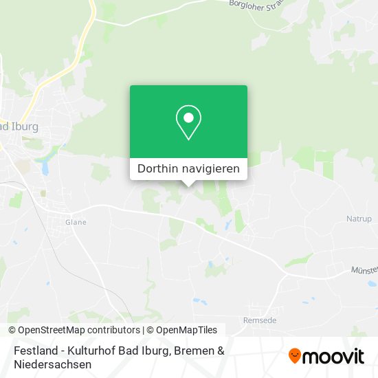 Festland - Kulturhof Bad Iburg Karte