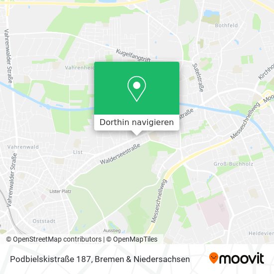 Podbielskistraße 187 Karte