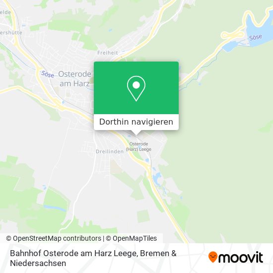 Bahnhof Osterode am Harz Leege Karte