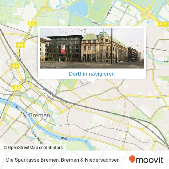 Die Sparkasse Bremen, Wachmannstraße 70 Karte