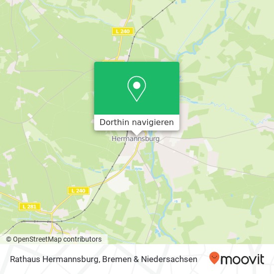 Rathaus Hermannsburg Karte