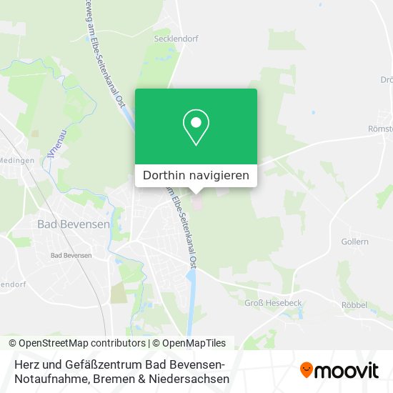 Herz und Gefäßzentrum Bad Bevensen-Notaufnahme Karte