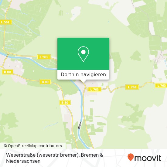 Weserstraße (weserstr bremer), Oedelsheim, 34399 Oberweser Karte