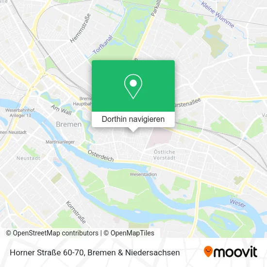Horner Straße 60-70 Karte