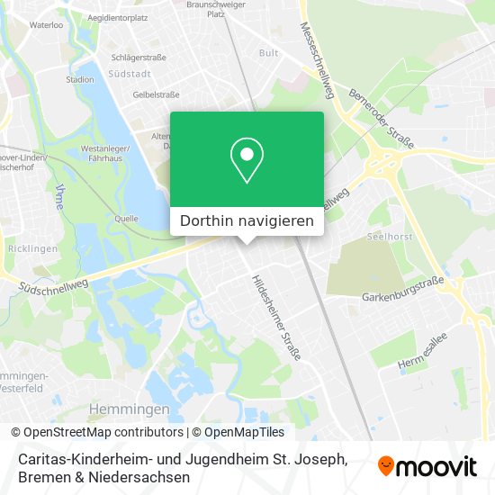 Caritas-Kinderheim- und Jugendheim St. Joseph Karte