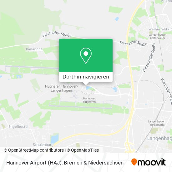 Hannover Airport (HAJ) Karte