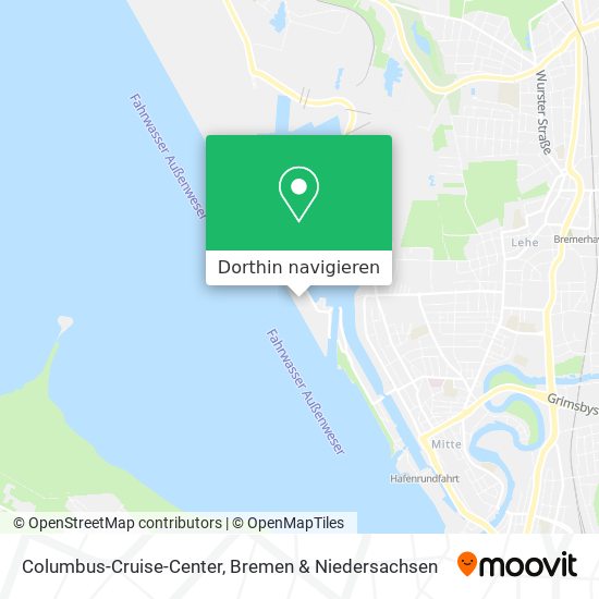 Columbus-Cruise-Center Karte