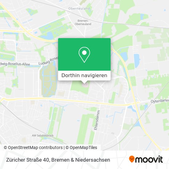 Züricher Straße 40 Karte