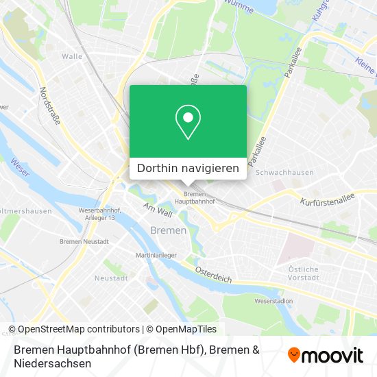 Bremen Hauptbahnhof (Bremen Hbf) Karte