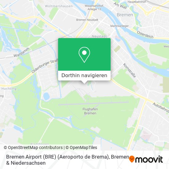Bremen Airport (BRE) (Aeroporto de Brema) Karte
