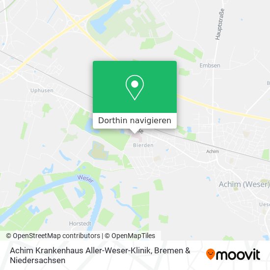 Achim Krankenhaus Aller-Weser-Klinik Karte
