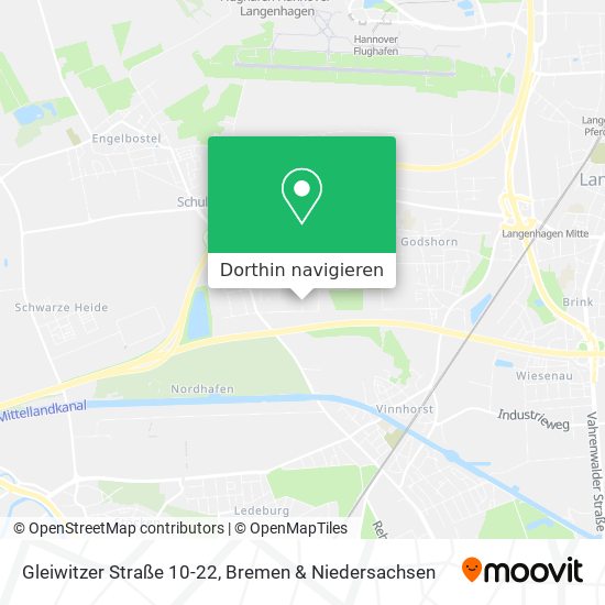 Gleiwitzer Straße 10-22 Karte