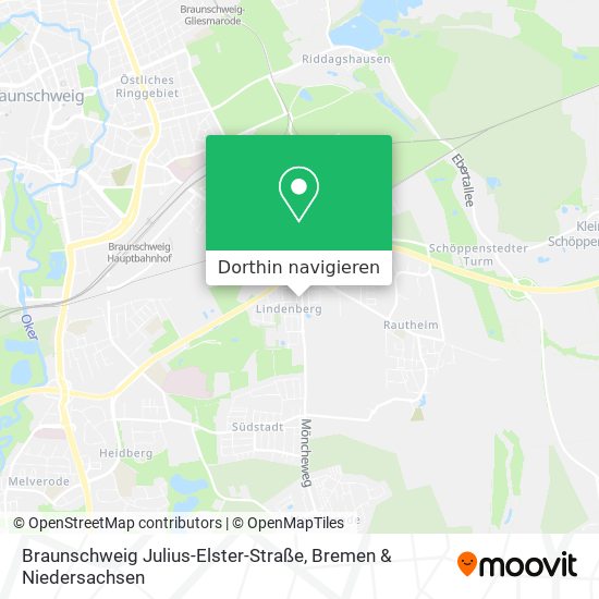 Braunschweig Julius-Elster-Straße Karte