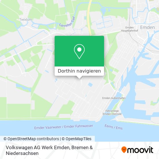 Volkswagen AG Werk Emden Karte